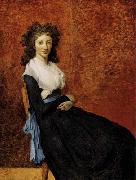Jacques-Louis  David Madame Trudaine France oil painting artist